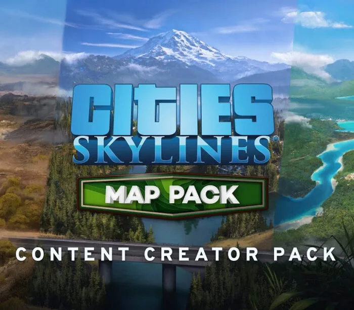 CitiesSkylinesMapPack800.jpg Cities: Skylines - Content Creator Pack: Map Pack DLC PC Steam - Bilde 1