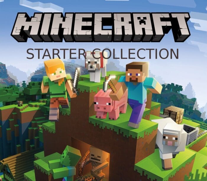 startermin800.jpg Minecraft - Starter Collection Upgrade DLC EU PS4 - Bilde 1