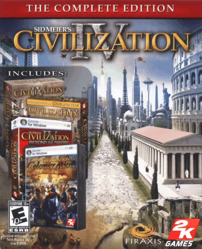 sid-meiers-civilization-iv-complete-edition_cover_original.png Sid Meier's Civilization IV Complete Edition EU PC Steam - Bilde 1