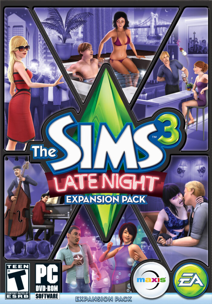 the-sims-3-late-night_cover_original-1.jpg The Sims 3 - Late Night Expansion Pack DLC PC EA App - Bilde 1